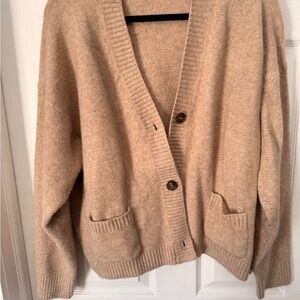 Uniqlo Beige Cardigan Sweater